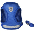 Coleira Peitoral Cachorro e Gato, conjunto de guia + coleira tipo colete para pet pequenos e médios