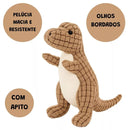 Dinossauro de Pelúcia Mordedor - Brinquedo Resistente Que Seu Pet Vai AMAR! 🦖